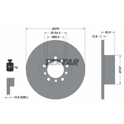 Textar dischi freno - textar, 2