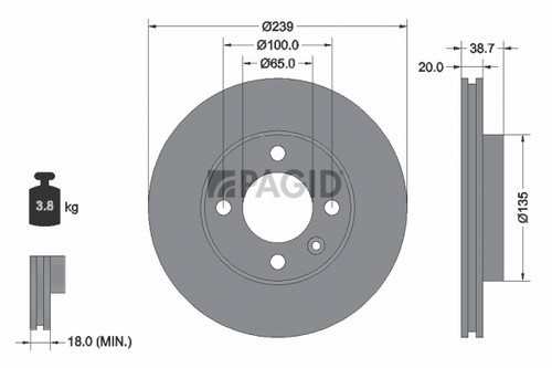 Dischi freno pagid ventilati - pagid,
