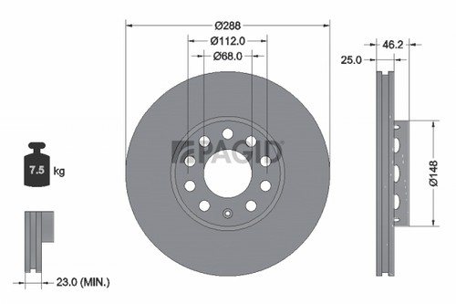 Dischi freno pagid ventilati - 2,