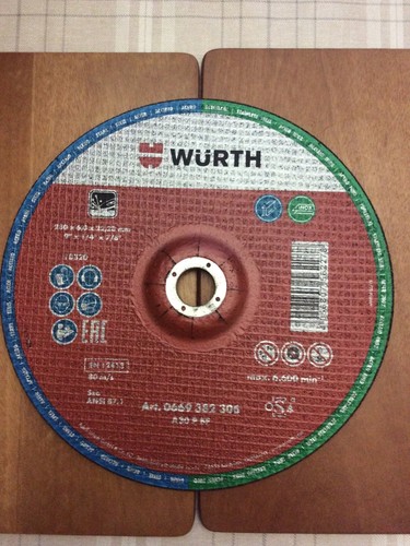 Disco rettifica wurth per - x,